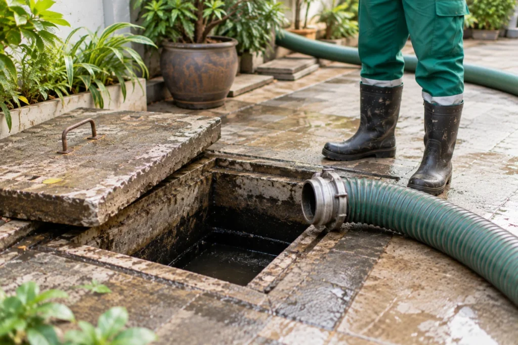 Bể phốt đầy cần hút Phú An